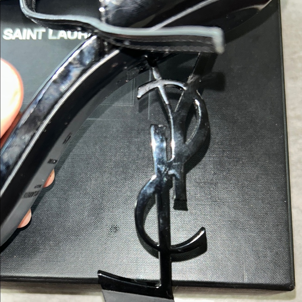 Saint Laurent Black Box Opyum 110 Ysl heels worn twice and good condition - Picture 7 of 14